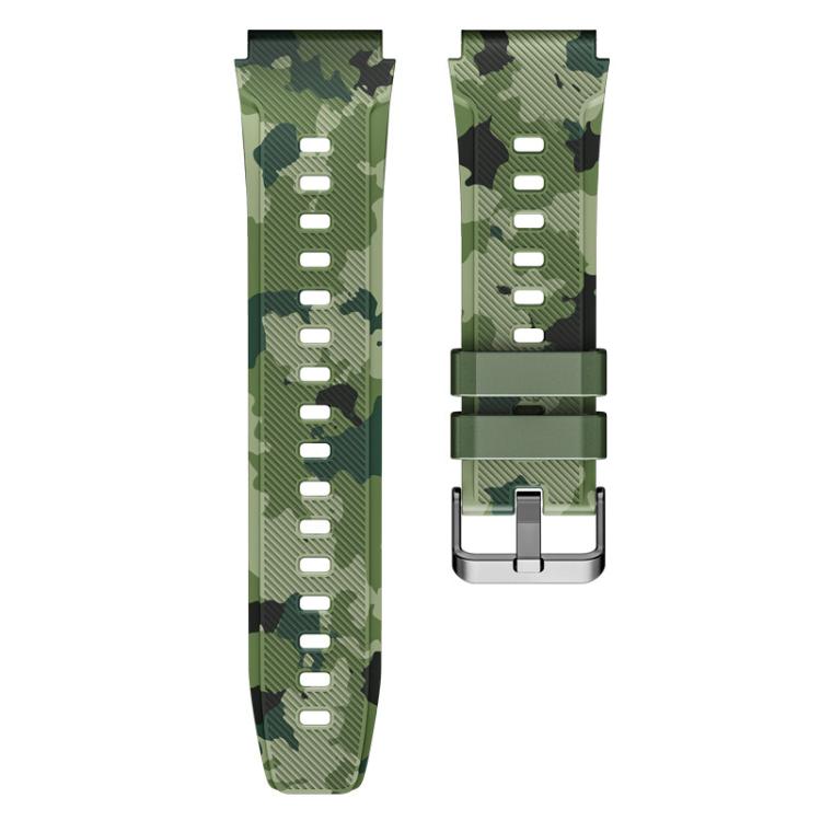 xDfind Camouflage Silicone Watch Band, 22mm