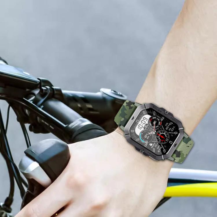 xDfind Camouflage Silicone Watch Band, 22mm