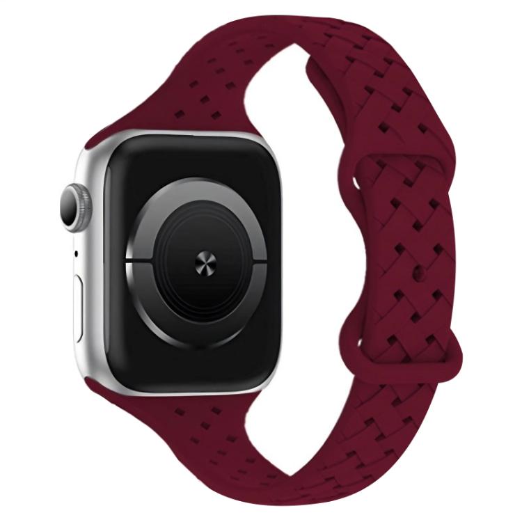 xDfind Butterfly Buckle Braid Silicone Watch Band, For Apple Watch 38 / 40 / 41 / S10 42mm