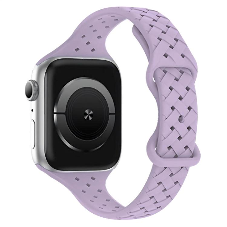 xDfind Butterfly Buckle Braid Silicone Watch Band, For Apple Watch 42 / 44 / 45 / 46 / 49mm