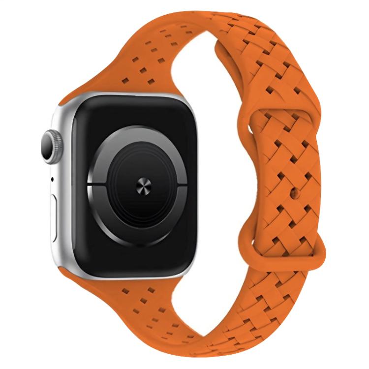 xDfind Butterfly Buckle Braid Silicone Watch Band, For Apple Watch 42 / 44 / 45 / 46 / 49mm