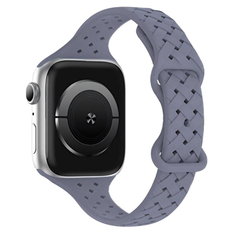 xDfind Butterfly Buckle Braid Silicone Watch Band, For Apple Watch 42 / 44 / 45 / 46 / 49mm