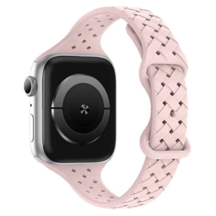 xDfind Butterfly Buckle Braid Silicone Watch Band, For Apple Watch 42 / 44 / 45 / 46 / 49mm