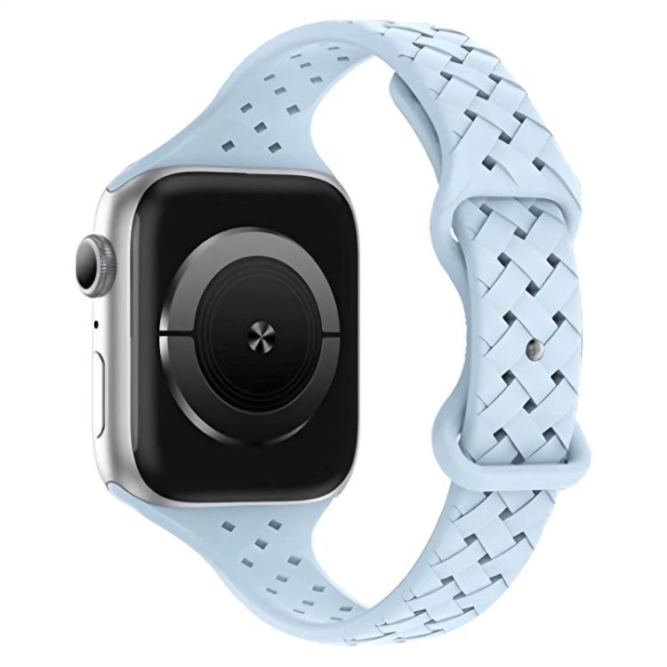 xDfind Butterfly Buckle Braid Silicone Watch Band, For Apple Watch 42 / 44 / 45 / 46 / 49mm