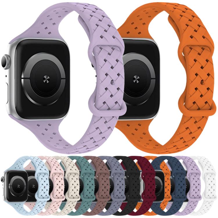 xDfind Butterfly Buckle Braid Silicone Watch Band, For Apple Watch 38 / 40 / 41 / S10 42mm