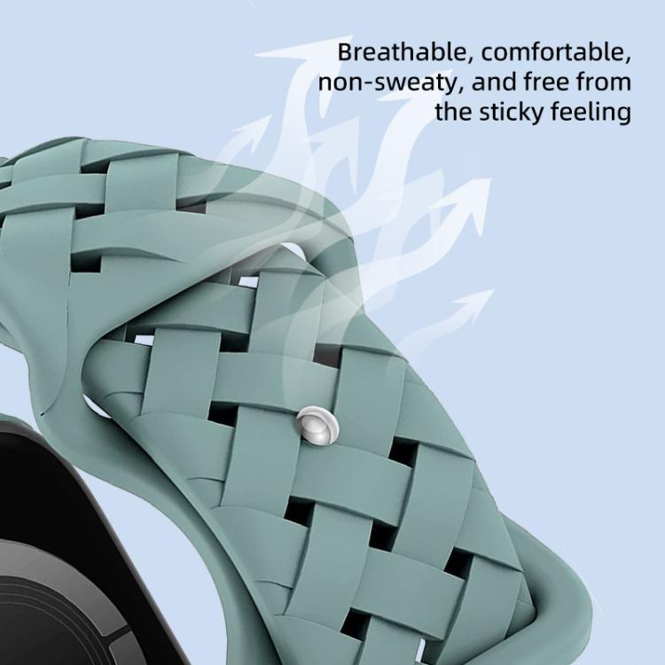 xDfind Butterfly Buckle Braid Silicone Watch Band