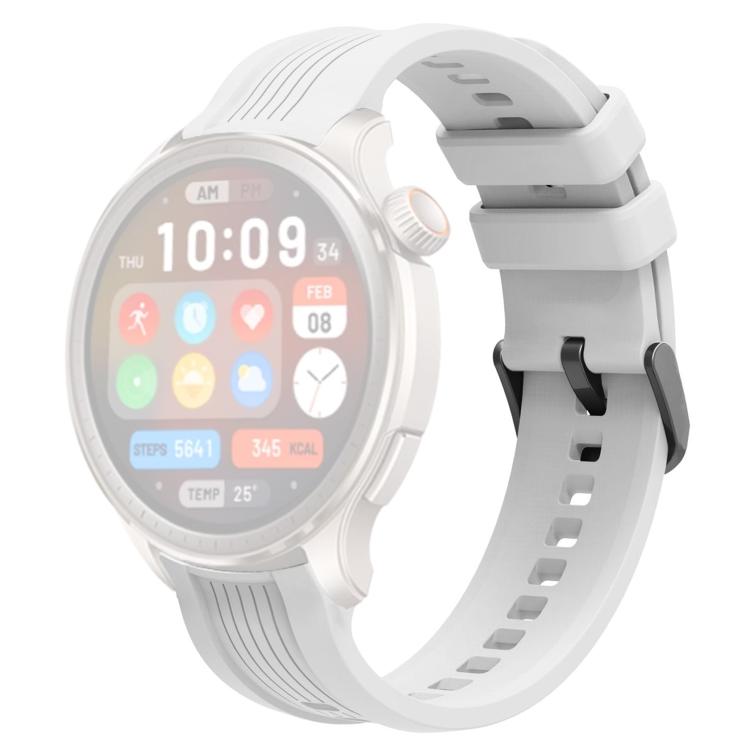 xDfind Black Buckle Silicone Watch Band, For Amazfit Balance