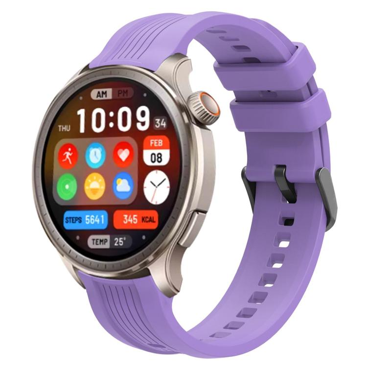 xDfind Black Buckle Silicone Watch Band, For Amazfit Balance