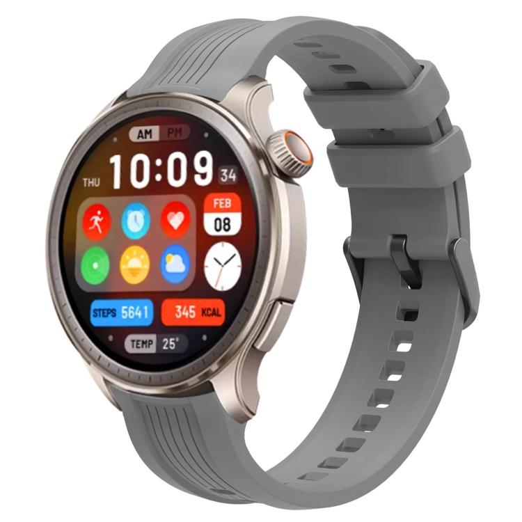 xDfind Black Buckle Silicone Watch Band, For Amazfit Balance