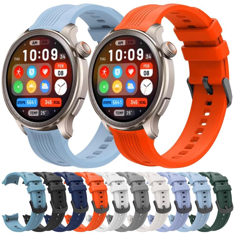 xDfind Black Buckle Silicone Watch Band, For Amazfit Balance