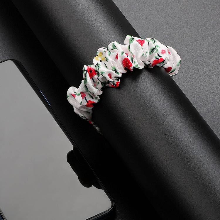 xDfind Polyester Elastic Wreath Watch Band For Fitbit Luxe, L