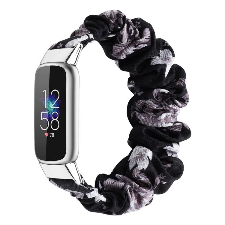 xDfind Polyester Elastic Wreath Watch Band For Fitbit Luxe, L