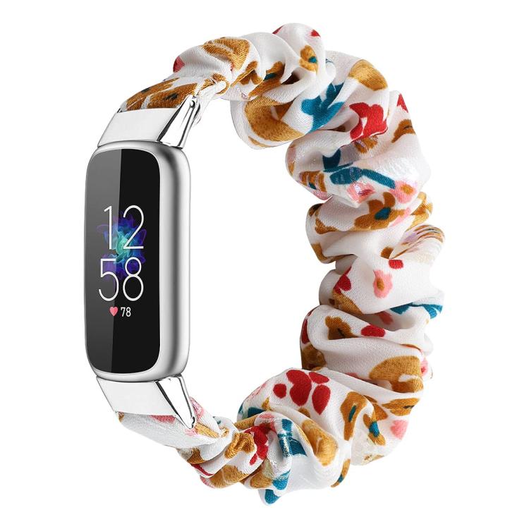 xDfind Polyester Elastic Wreath Watch Band For Fitbit Luxe, L