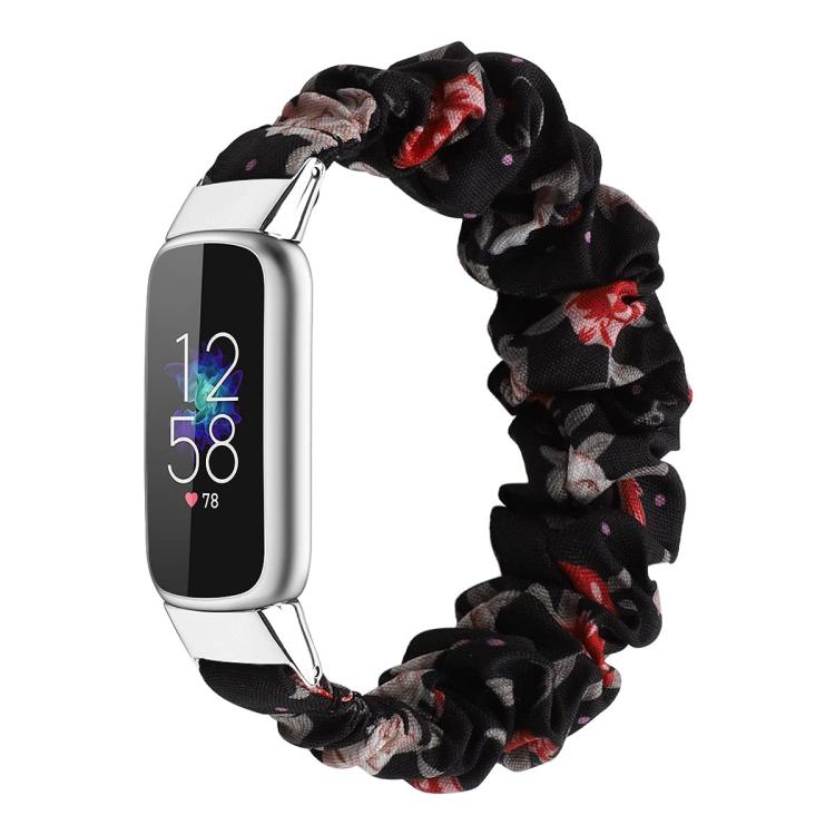 xDfind Polyester Elastic Wreath Watch Band For Fitbit Luxe, L