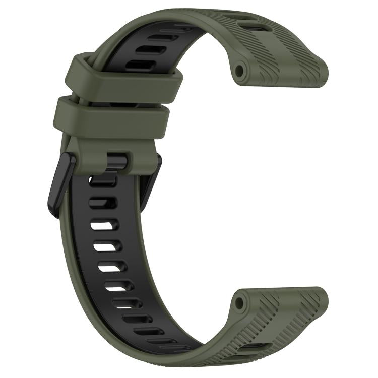 xDfind Two Color Silicone Watch Band, For Garmin Forerunner 965