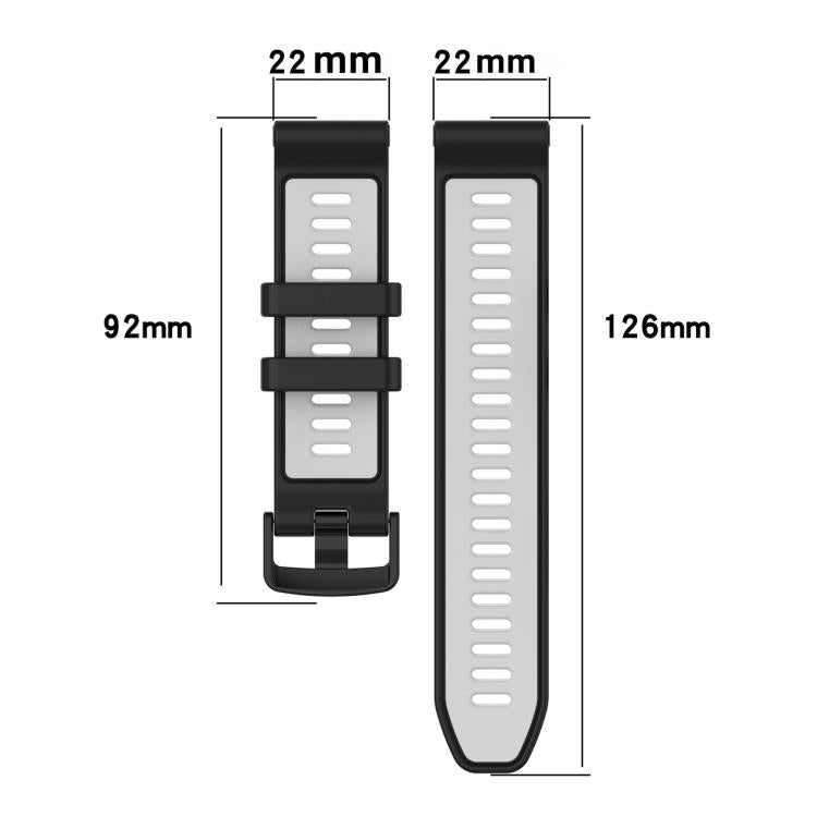 xDfind Two Color Silicone Watch Band