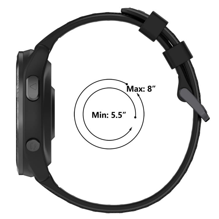 xDfind Two Color Silicone Watch Band, For Garmin Forerunner 965