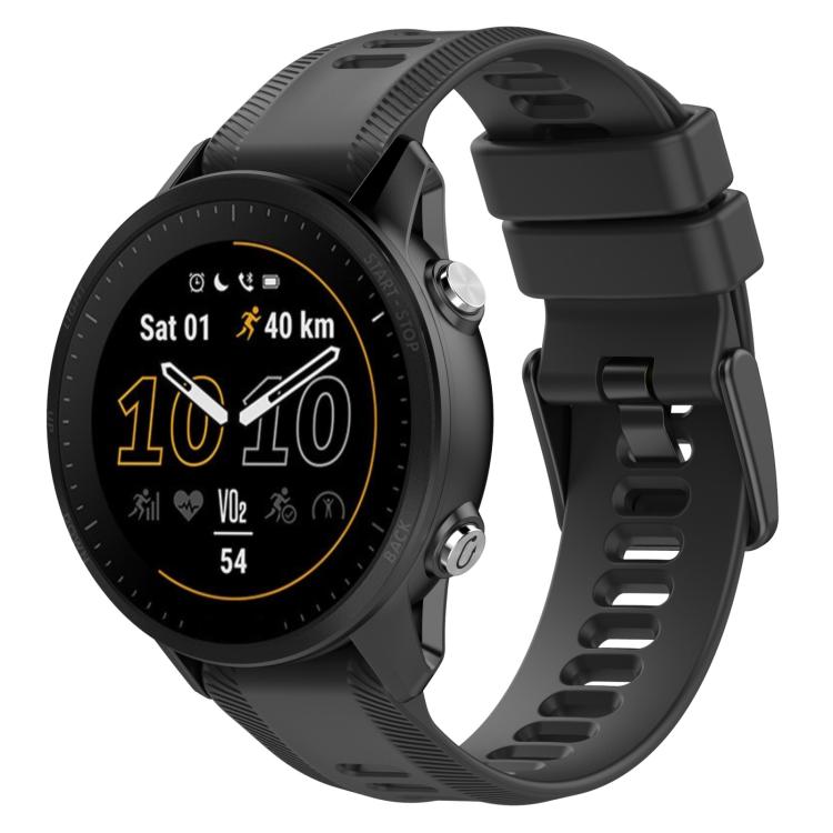 xDfind Black Buckle Solid Color Silicone Watch Band