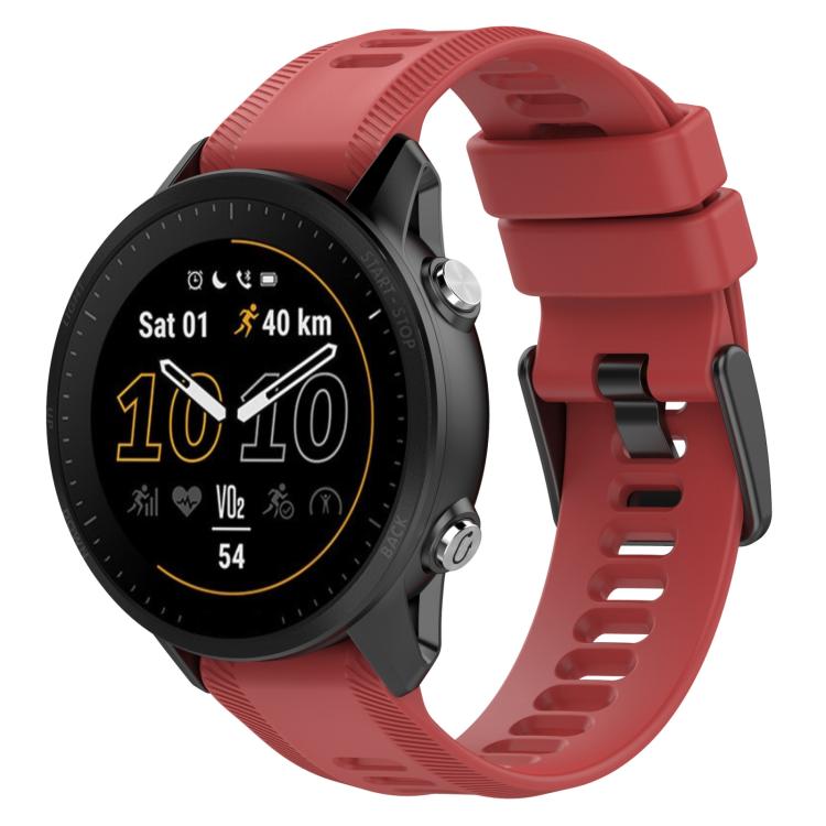 xDfind Black Buckle Solid Color Silicone Watch Band
