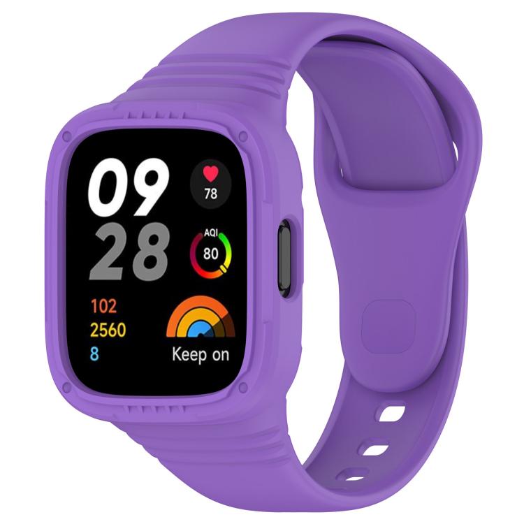 xDfind Solid Color Integrated Silicone Watch Band