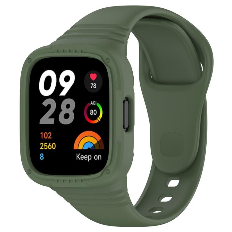 xDfind Solid Color Integrated Silicone Watch Band