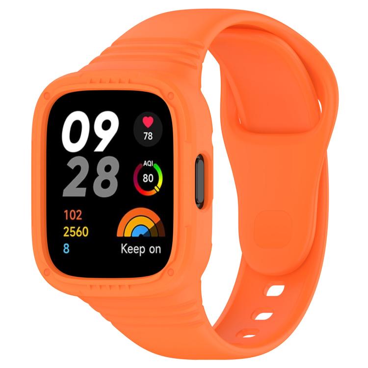 xDfind Solid Color Integrated Silicone Watch Band