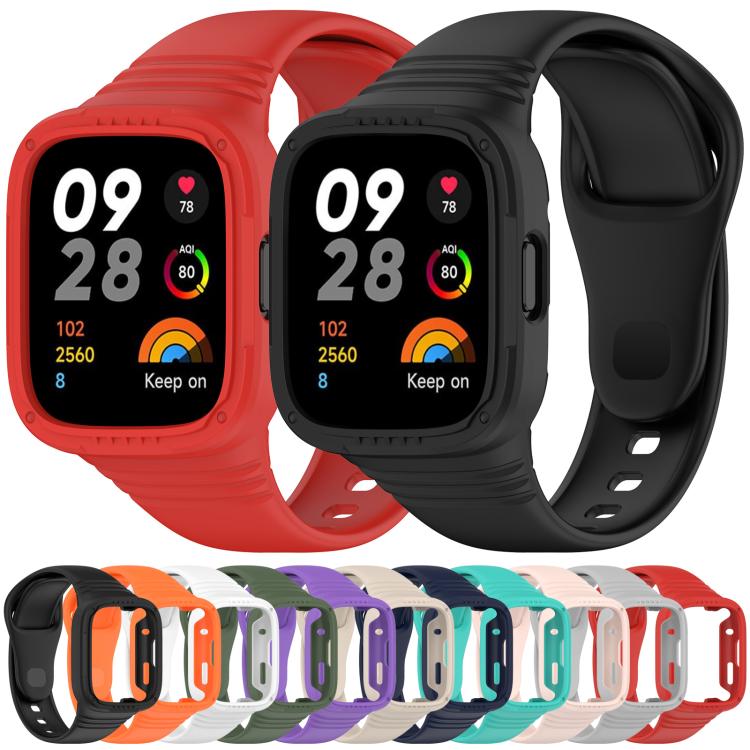 xDfind Solid Color Integrated Silicone Watch Band
