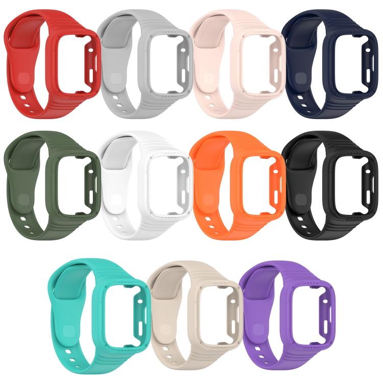 xDfind Solid Color Integrated Silicone Watch Band