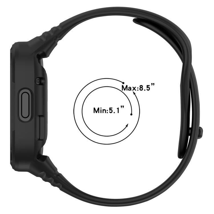 xDfind Solid Color Integrated Silicone Watch Band