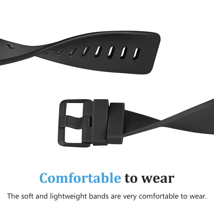 xDfind Solid Color Silicone Watch Band For Fitbit Versa 2, L