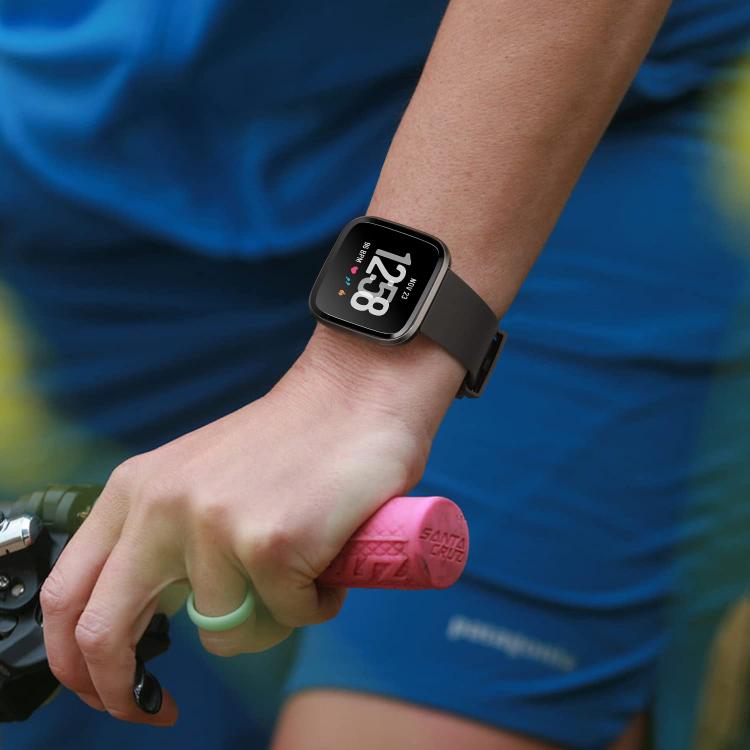 xDfind Solid Color Silicone Watch Band For Fitbit Versa 2, L