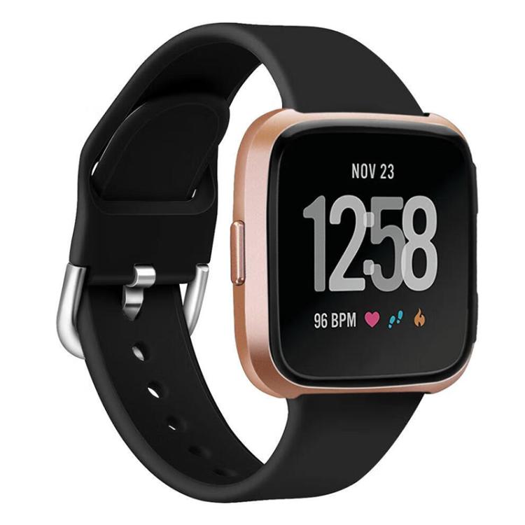 For Fitbit Versa 2 / Versa / Versa Lite xDfind Reverse Buckle Solid Color Silicone Watch Band, S