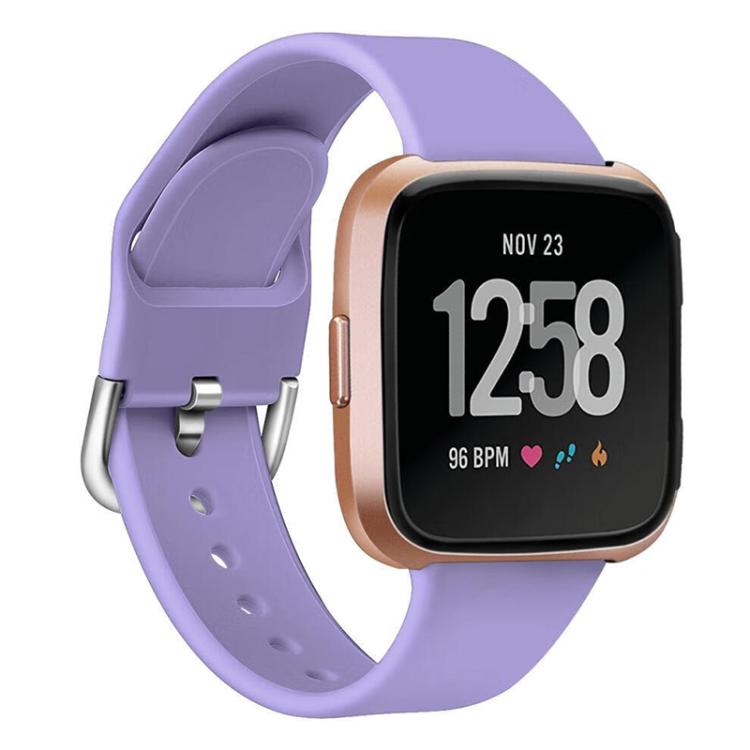 For Fitbit Versa 2 / Versa / Versa Lite xDfind Reverse Buckle Solid Color Silicone Watch Band, S