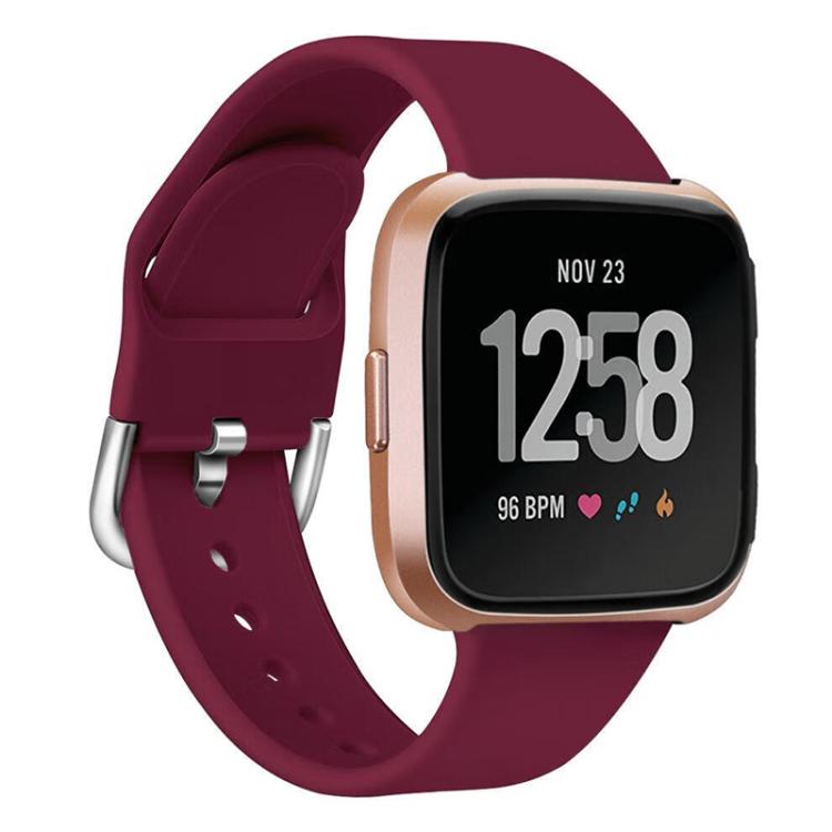 For Fitbit Versa 2 / Versa / Versa Lite xDfind Reverse Buckle Solid Color Silicone Watch Band