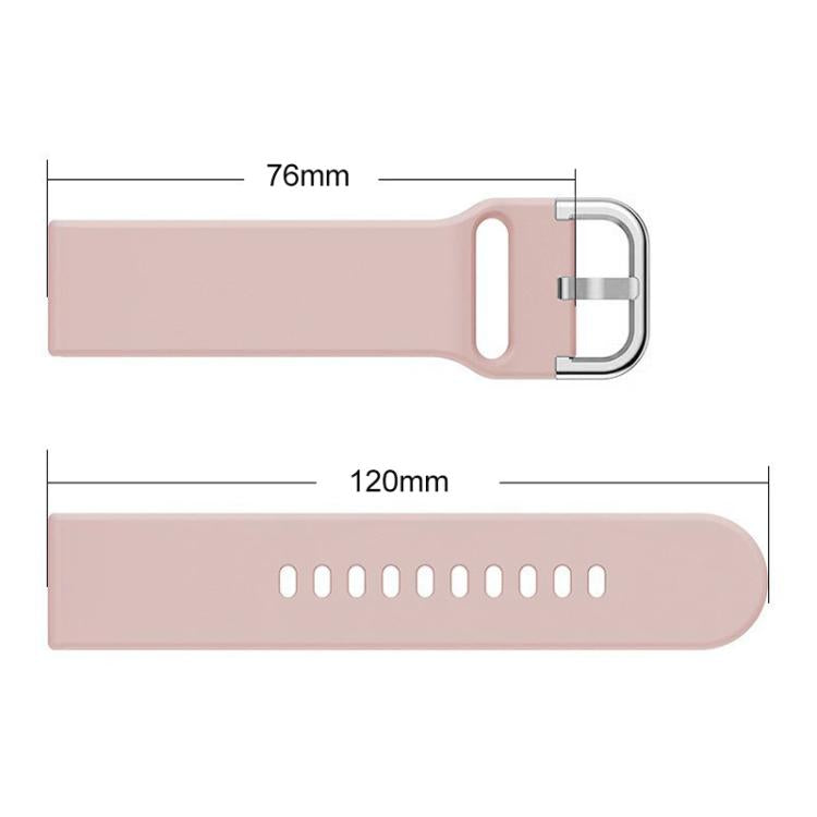 For Fitbit Versa 2 / Versa / Versa Lite xDfind Reverse Buckle Solid Color Silicone Watch Band, L