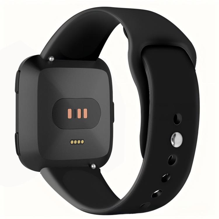 For Fitbit Versa 2 / Versa / Versa Lite xDfind Rivet Buckle Solid Color Silicone Watch Band