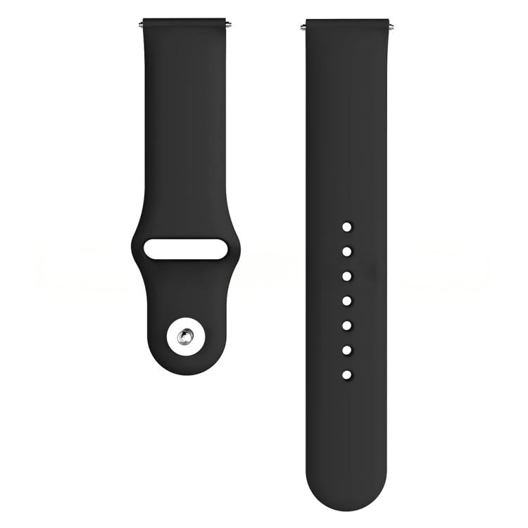 For Fitbit Versa 2 / Versa / Versa Lite xDfind Rivet Buckle Solid Color Silicone Watch Band, S