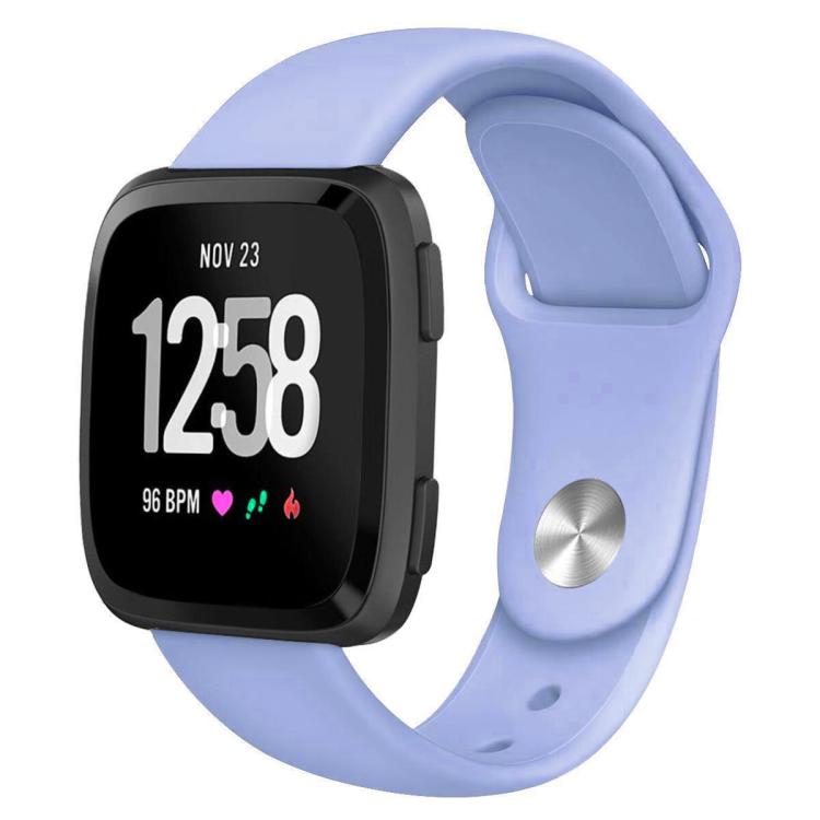 For Fitbit Versa 2 / Versa / Versa Lite xDfind Rivet Buckle Solid Color Silicone Watch Band
