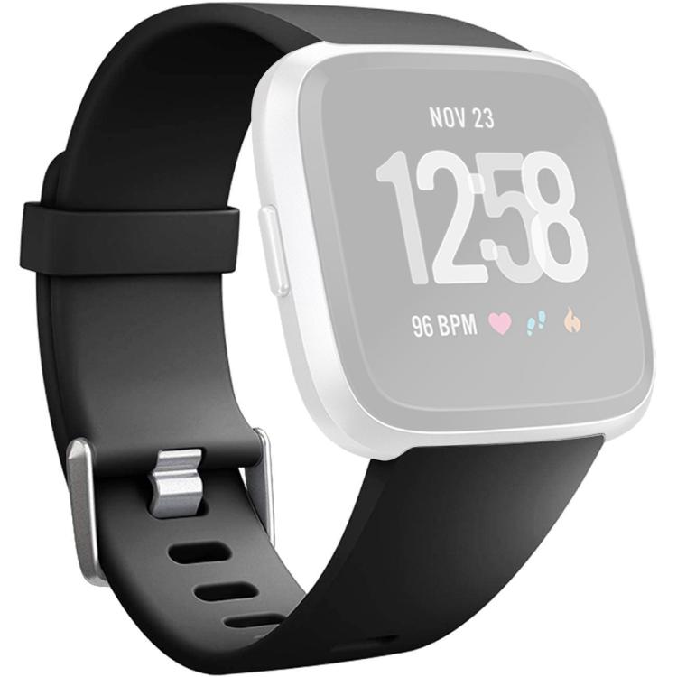 For Fitbit Versa 2 / Versa / Versa Lite xDfind Flat Holes Solid Color Silicone Watch Band