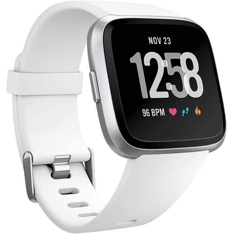 For Fitbit Versa 2 / Versa / Versa Lite xDfind Flat Holes Solid Color Silicone Watch Band