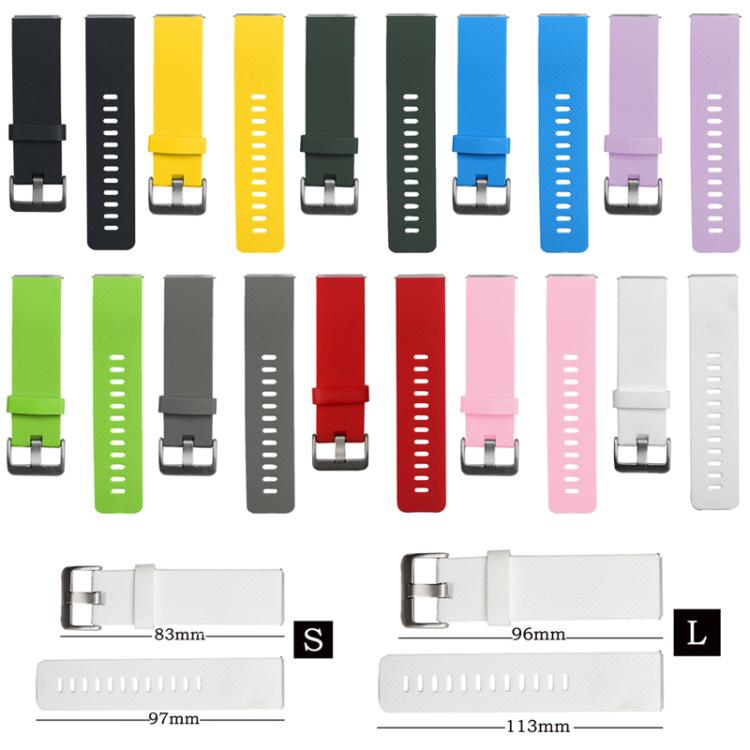 For Fitbit Blaze xDfind Steel Buckle Diagonal Texture Solid Color Silicone Watch Band