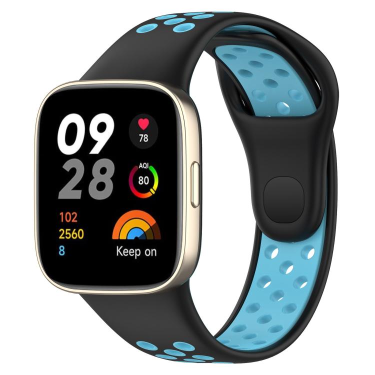 xDfind Press Button Sports Two Color Silicone Watch Band