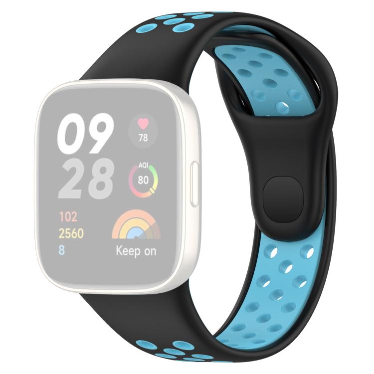 xDfind Press Button Sports Two Color Silicone Watch Band