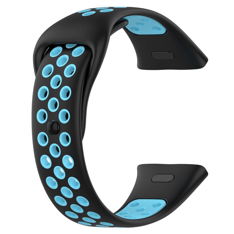 xDfind Press Button Sports Two Color Silicone Watch Band