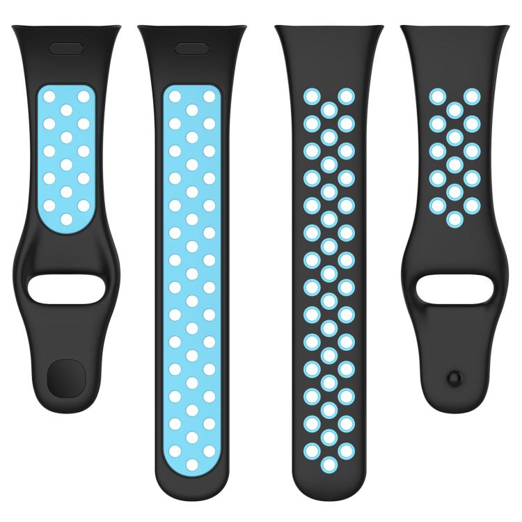 xDfind Press Button Sports Two Color Silicone Watch Band
