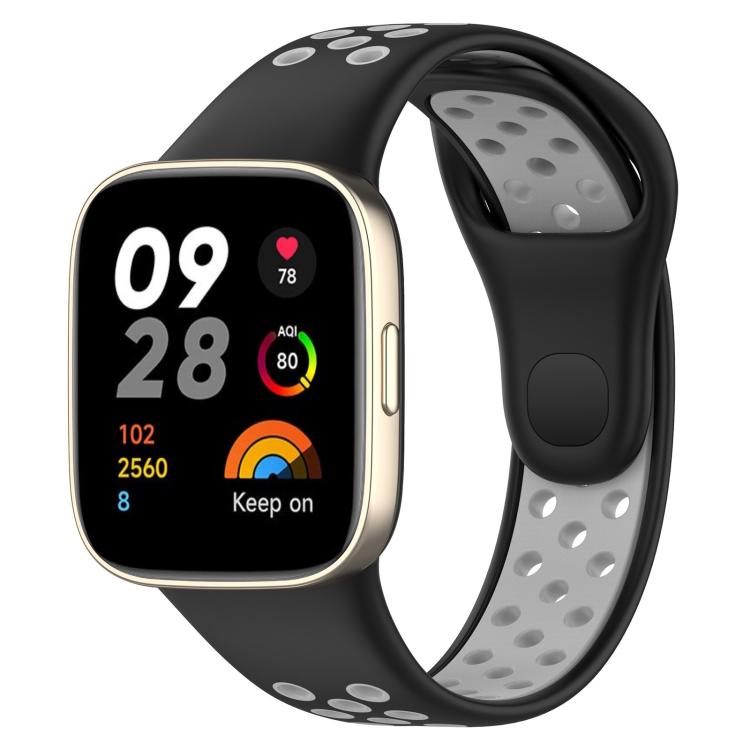 xDfind Press Button Sports Two Color Silicone Watch Band