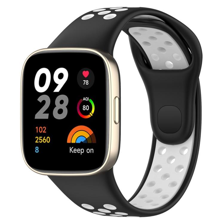 xDfind Press Button Sports Two Color Silicone Watch Band