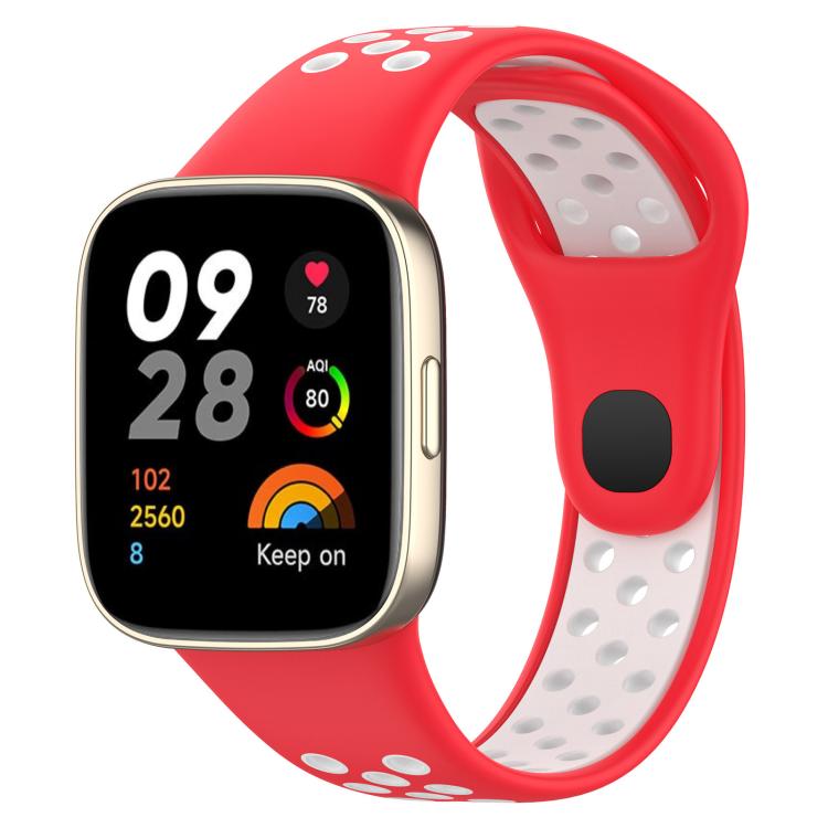 xDfind Press Button Sports Two Color Silicone Watch Band