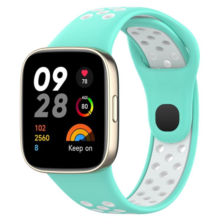 xDfind Press Button Sports Two Color Silicone Watch Band