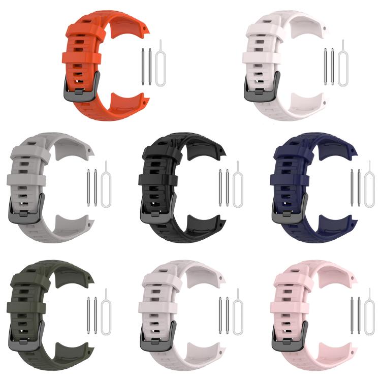 xDfind Quick Release Plastic Connector Solid Color Silicone Watch Band
